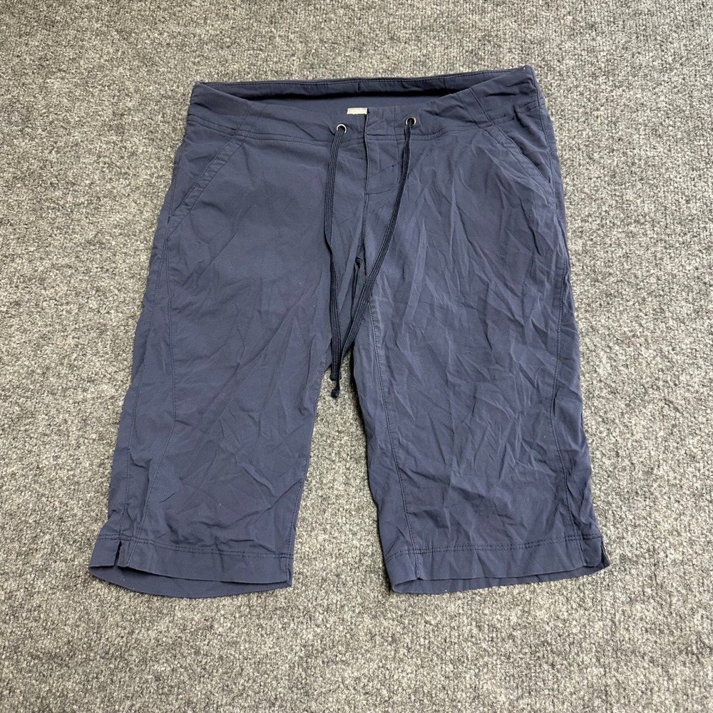 Columbia Shorts Womens Size 2 Blue Hiking Outdoor Bermuda Lightweight Drawstring